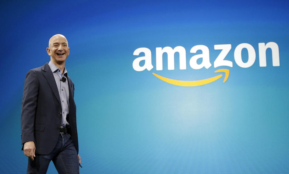 Amazon CEO Jeff Bezos said Prime video has been a major growth area (AP Photo/Ted S. Warren)