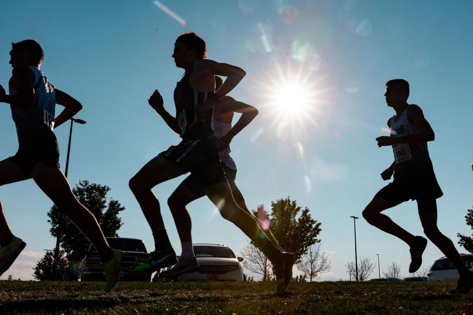 3A runners compete in the state high school cross-country championships at the Regional Athletic Complex in Salt Lake City on Tuesday, Oct. 24, 2023. | Megan Nielsen, Deseret News