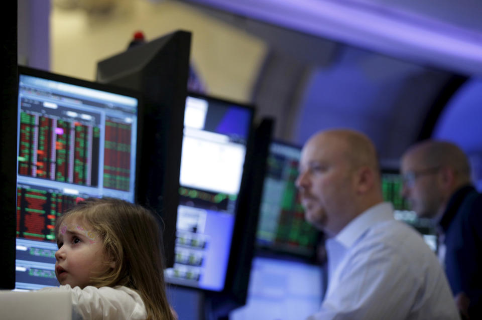 new york stock exchange trader kid girl