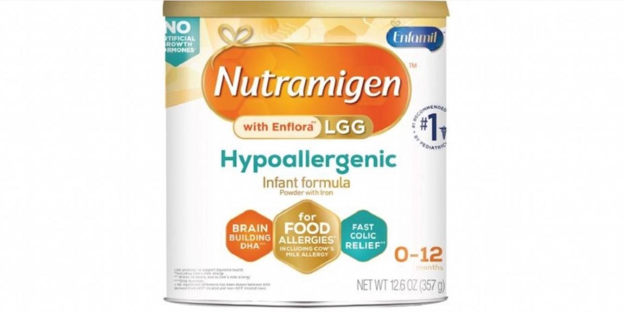 Nutramigen specialty formula recall