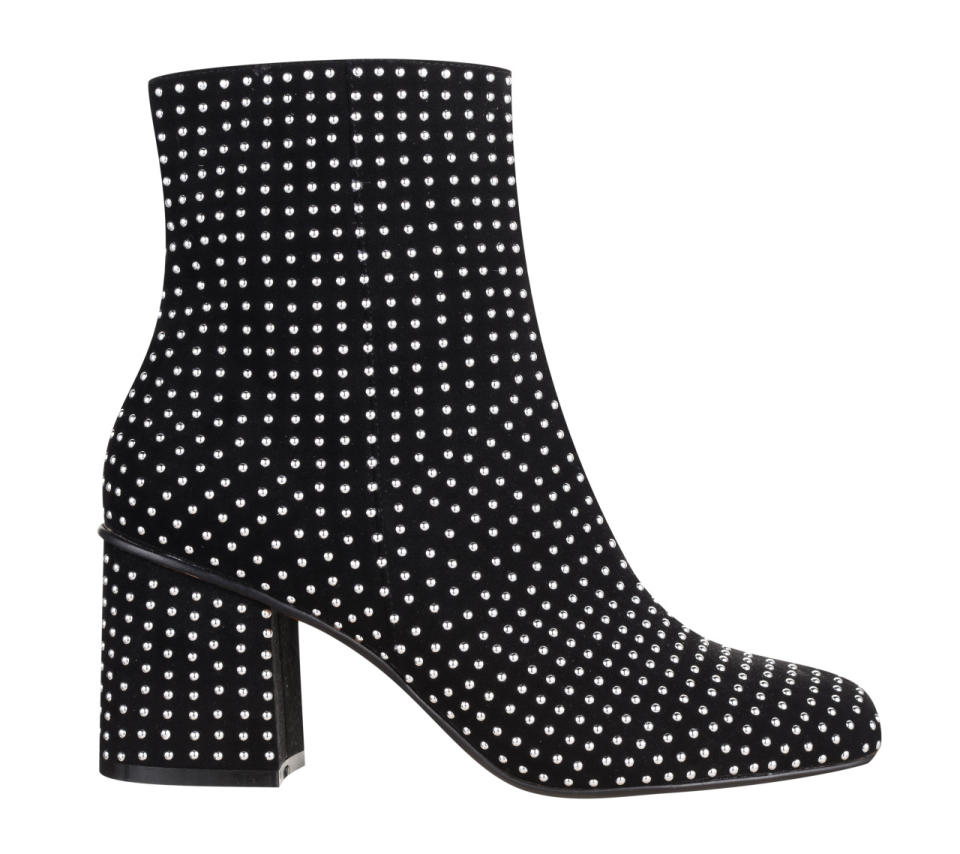 Black Stud Ankle Boots