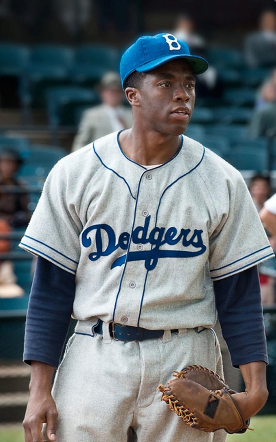 Chadwick Boseman as Jackie Robinson