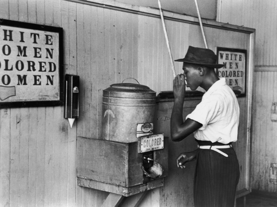 segregated drinking fountain