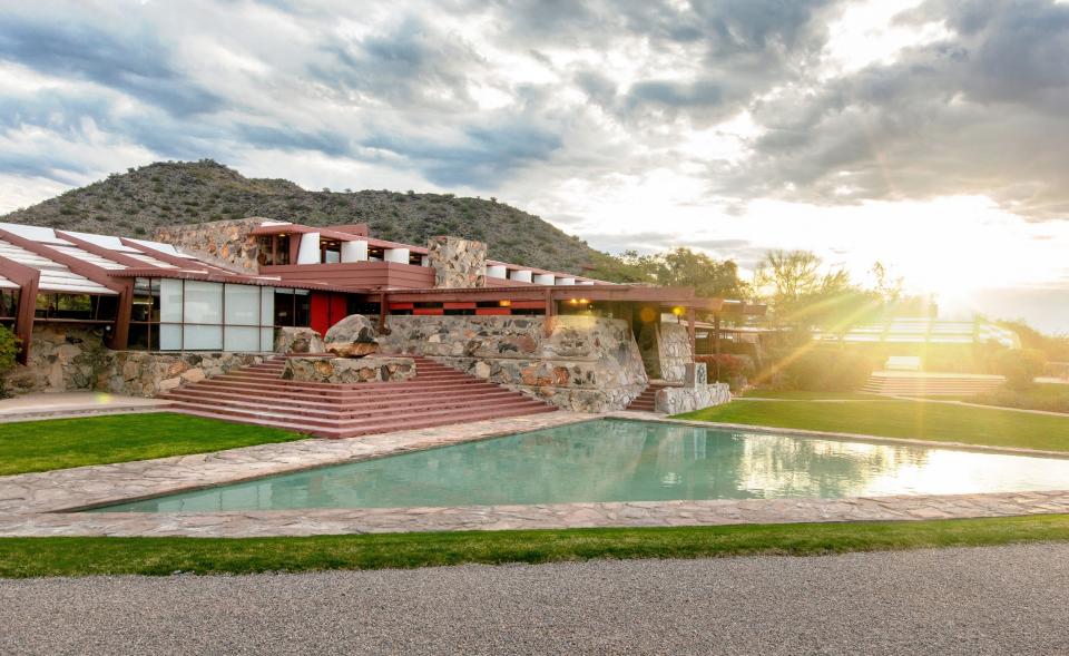 Taliesin West was architect Frank Lloyd Wright's winter home and school in the desert from 1937 until his death in 1959. Today it is the main campus of the School of Architecture at Taliesin and houses the Frank Lloyd Wright Foundation.