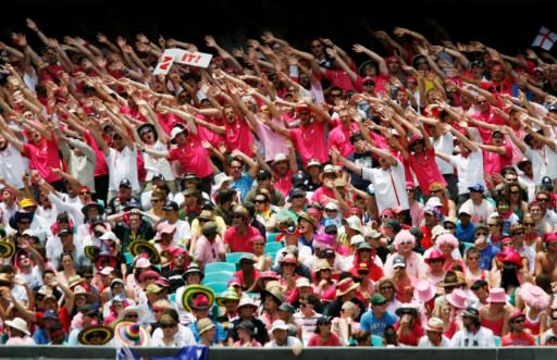 England fans went pink in support of the McGrath Foundation in Sydney in 2011 and will have the chance in another Ashes Test on Ruth Strauss deay at Lord's