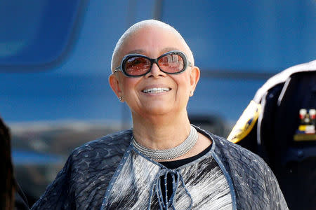 FILE PHOTO: Camille Cosby arrives for her husband Bill Cosby sexual assault trial at the Montgomery County Courthouse in Norristown, Pennsylvania, U.S., June 12, 2017. REUTERS/Brendan McDermid/File Photo
