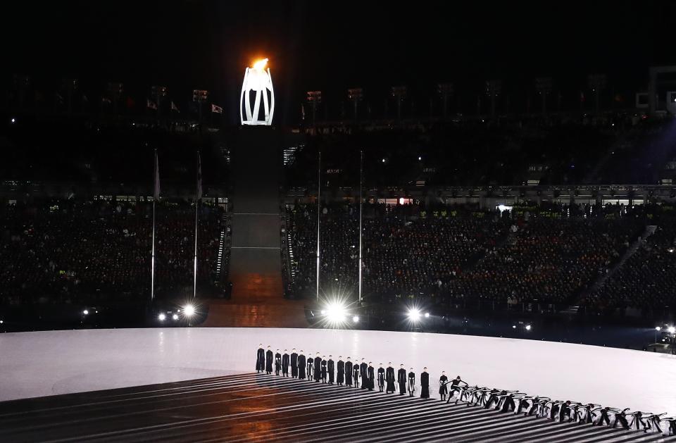 <p>A general view during the closing ceremony. REUTERS/Pawel Kopczynski </p>