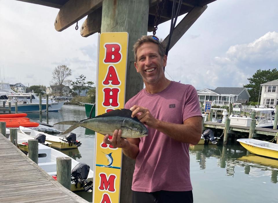 Chris Stafford of Cherry Hill, NJ caught a new state record pompano dolphinfish in September at Poor Man's Canyon. The fish weighed 2.0 pounds.