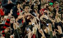 Football - AFC Bournemouth v Bolton Wanderers - Sky Bet Football League Championship - Goldsands Stadium, Dean Court - 27/4/15 Bournemouth's Harry Arter celebrates with fans at the end of the match Mandatory Credit: Action Images / Andrew Couldridge