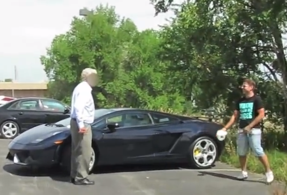 Lamborghini prank backfires