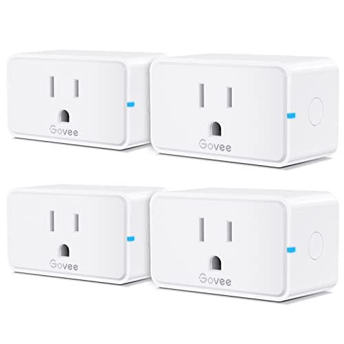 Govee Smart Plug, WiFi Bluetooth Outlets 4 Pack Work with Alexa and Google Assistant, 15A WiFi…