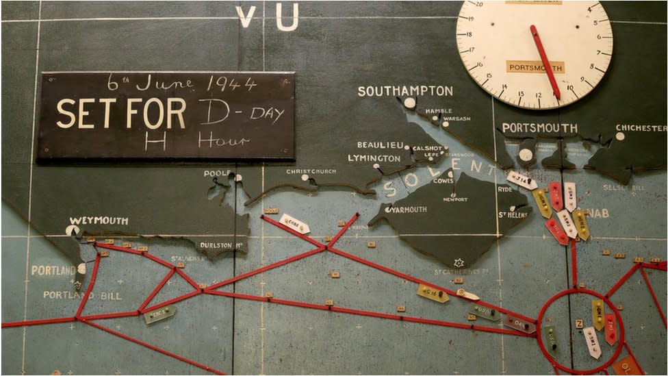 D-Day map.