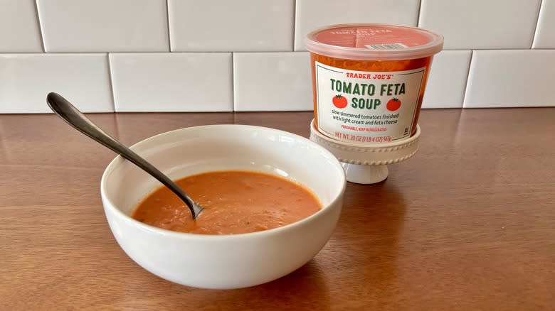 Trader Joe's tomato feta soup