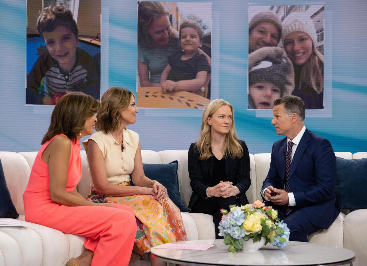 Richard and Mary Engel speak with Savannah Guthrie and Hoda Kotb about their son, Henry. (Nathan Congleton / TODAY)