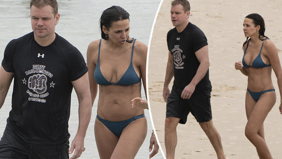 Matt Damon’s family beach day