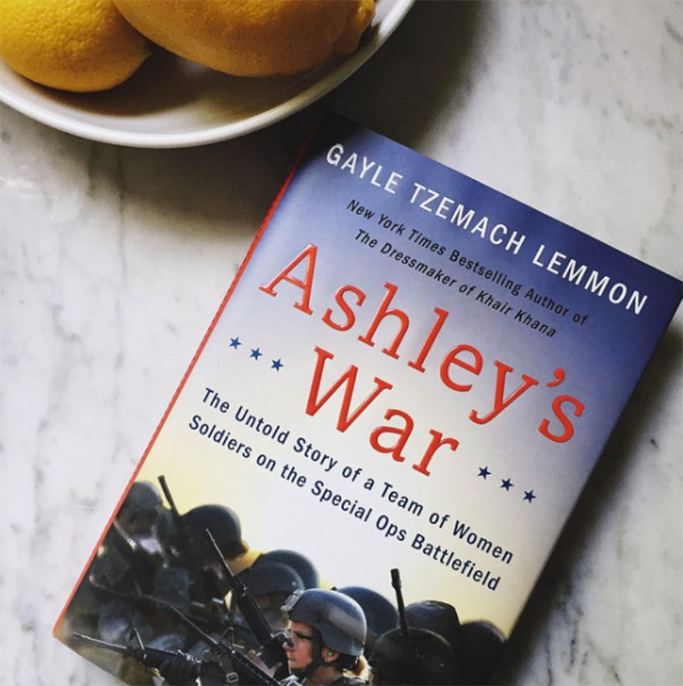 <p>Witherspoon was so moved by this book that she couldn't put it down: "It's about an amazingly brave group of women who served in a Special Ops unit during the war in Afghanistan. Their strength and courage are an inspiration. P.S. I'm so proud to bring their story to the screen!" Buy It! Ashley's War, $15.99; amazon.com</p>