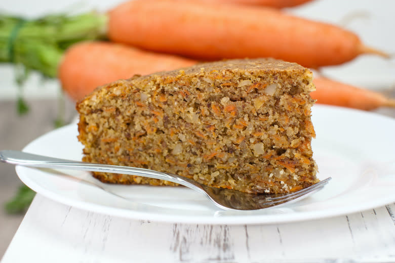 Lemony Carrot Cake With Cream Cheese Glaze