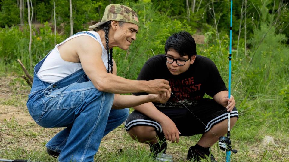 Zahn McClarnon and Lane Factor on Reservation Dogs