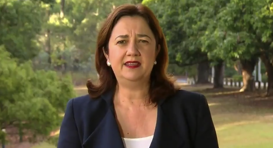 Ms Palaszczuk said Queensland's borders won't be opening until NSW and Victoria can reduce community transmission of the virus. Source: Today