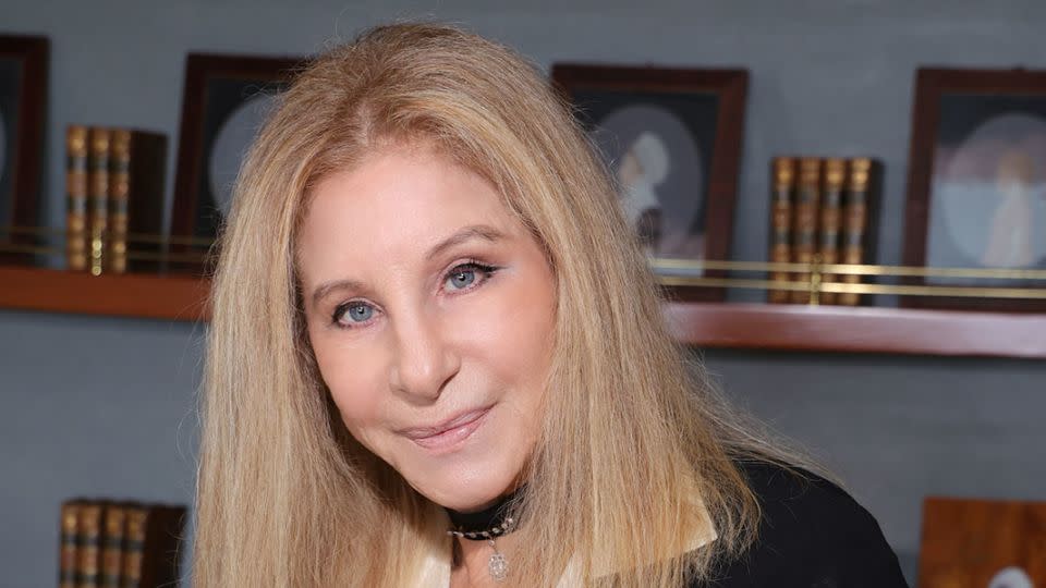 Barbra Streisand receives The Justice Ruth Bader Ginsburg Woman of Leadership Award on July 1, 2023 in Malibu, California. - Kevin Mazur/Getty Images for The Dwight D. Opperman Foundation