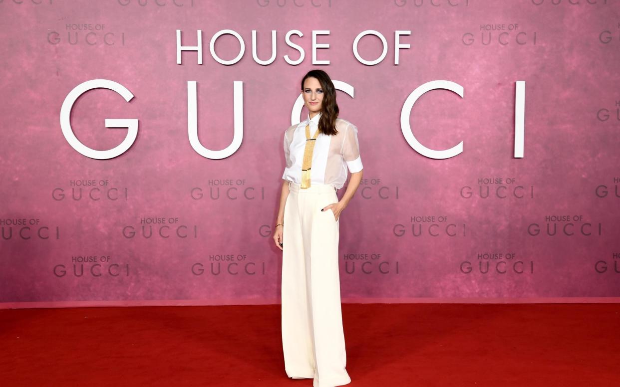 Camille Cottin at the House of Gucci premiere in Dior - Getty