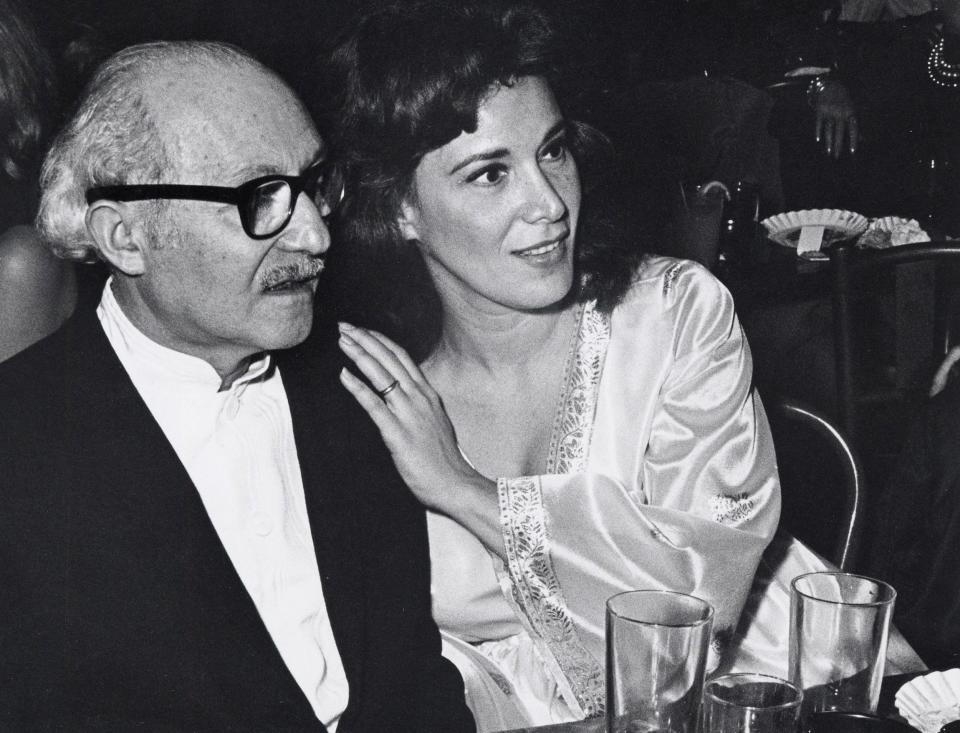 Anna and Lee Strasberg in 1968, the year of their marriage