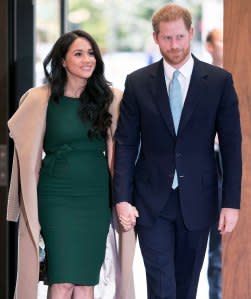 Meghan Markle Bundles Up for Beverly Hills Outing With Prince Harry