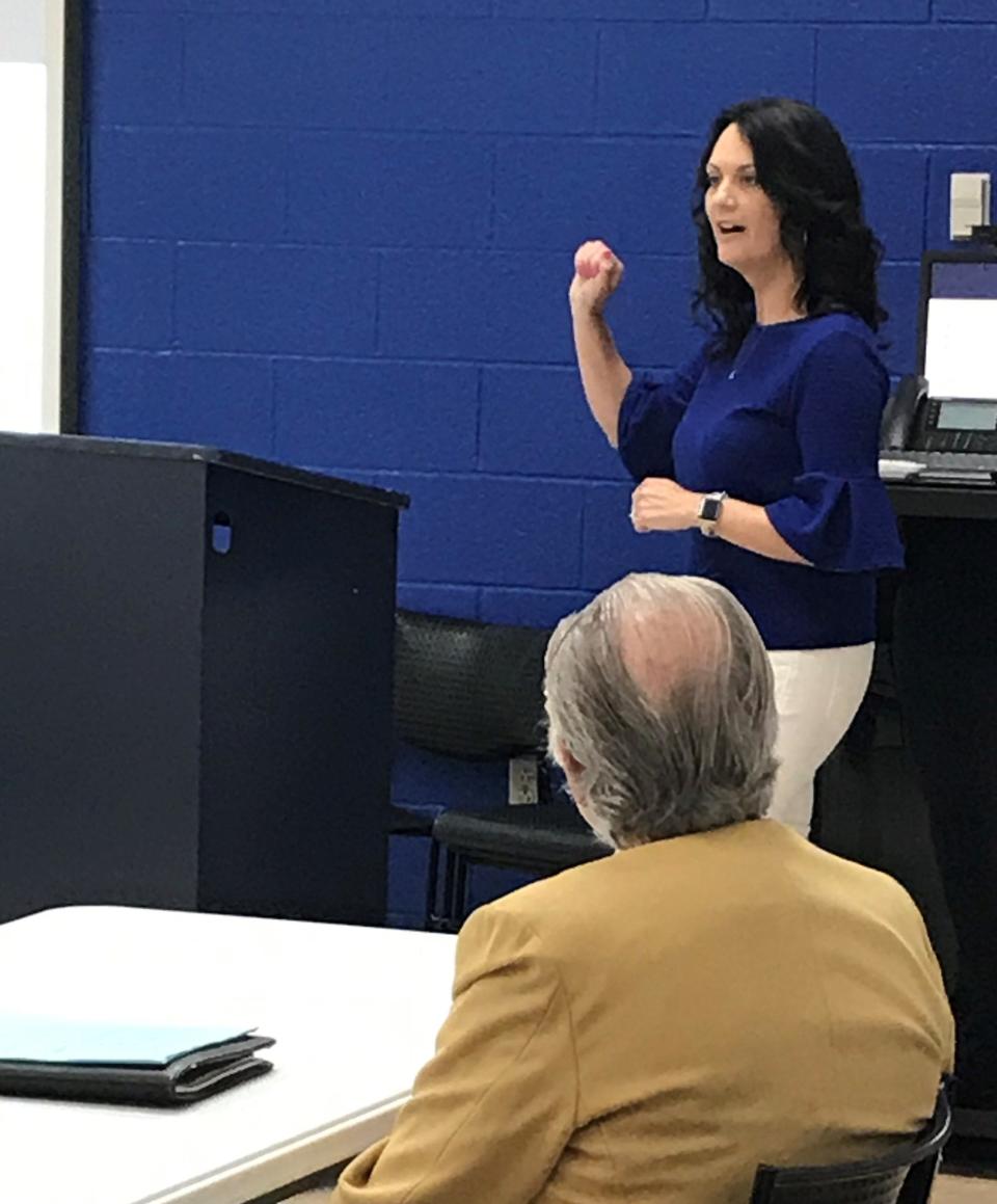 Jill Clay, the K-5 curriculum and instruction supervisor and preschool director, said t the district will move from a traditional report card to a standard-based report card for elementary students.