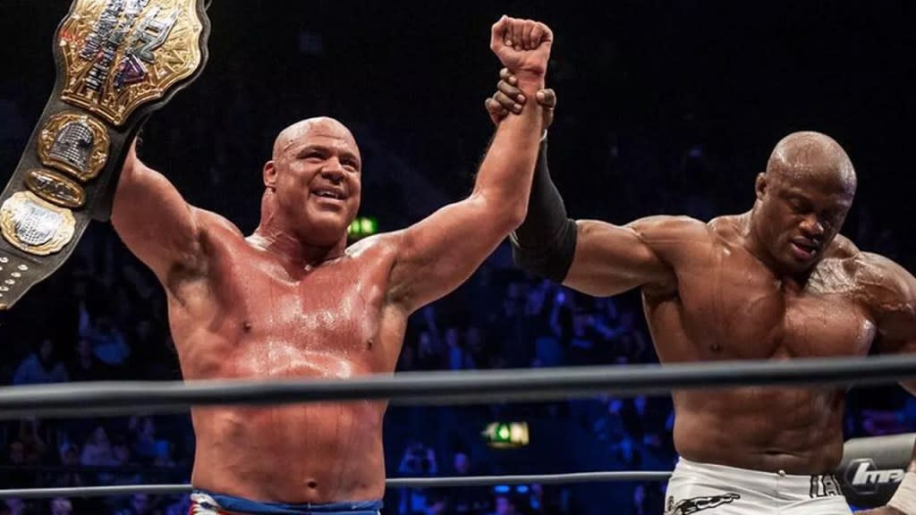 Kurt Angle Bobby Lashley TNA Wrestling