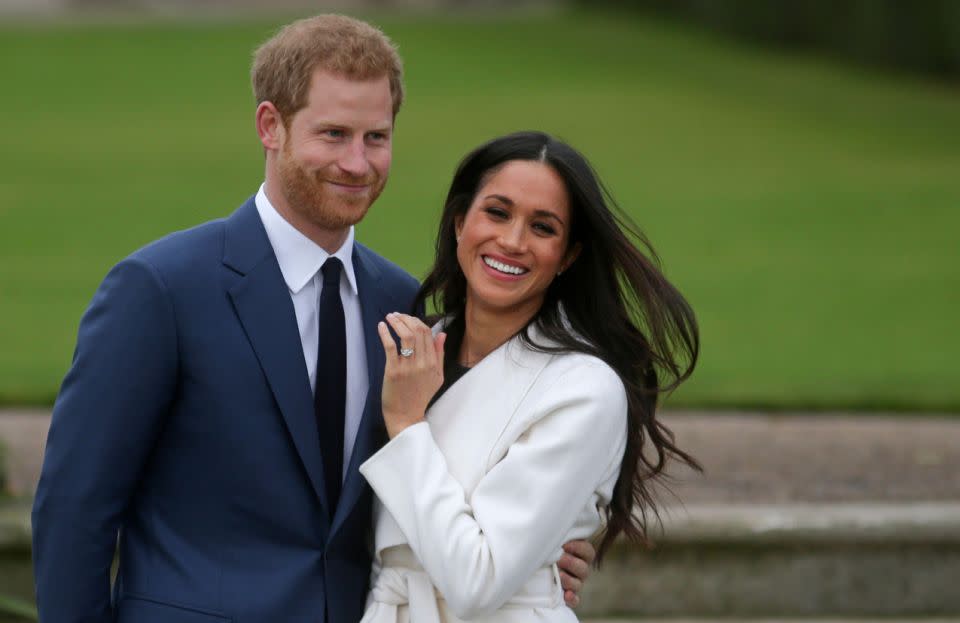 Meghan Markle and Prince Harry got engaged in November. Photo: Getty