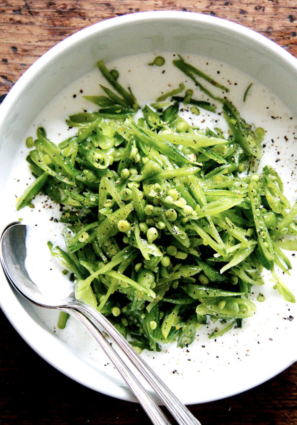 This burst of bright green will remind you why snap peas deserve a spot on your grocery list again.Recipe: Snap Pea Salad With Buttermilk Dressing