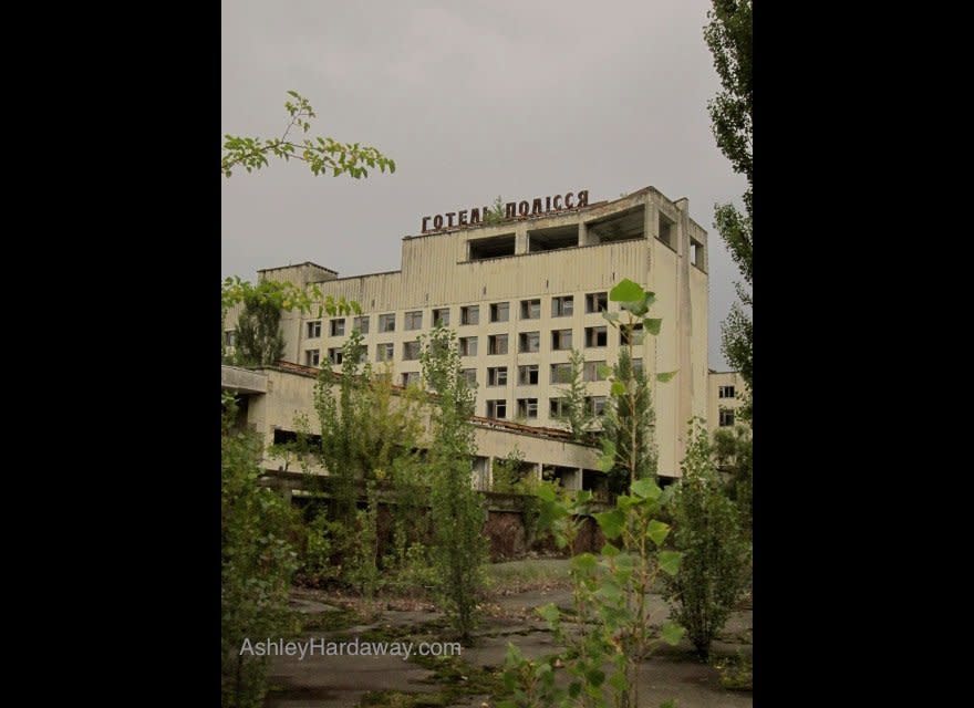 Pripyat Hotel.   Photo via Ashley Hardaway 