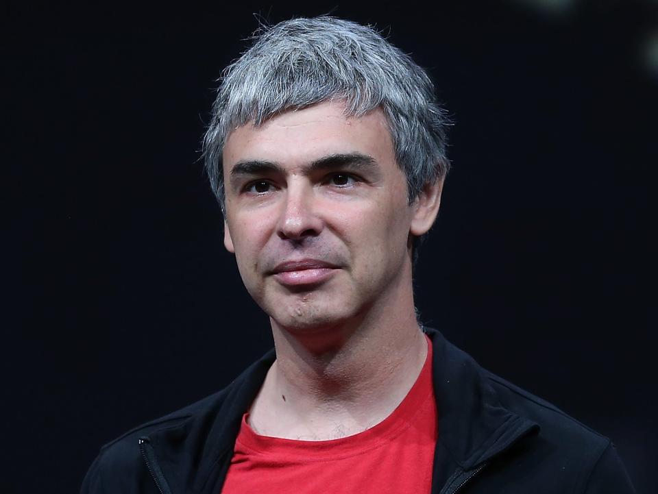 Larry Page, Google co-founder and CEO speaks during the opening keynote at the Google I/O developers conference at the Moscone Center on May 15, 2013 in San Francisco.