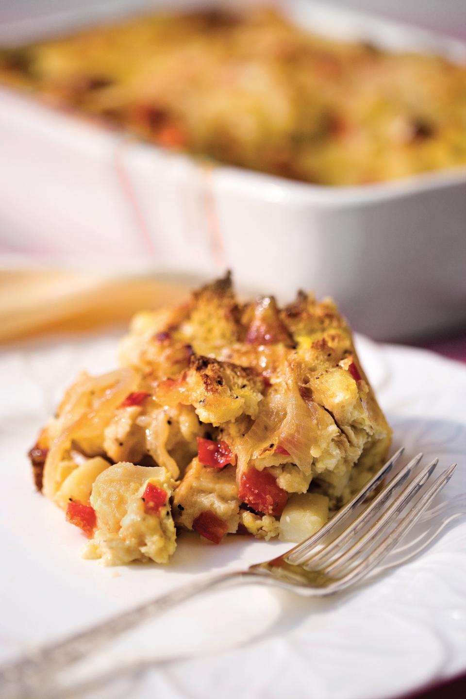 Brie-and-Veggie Breakfast Strata