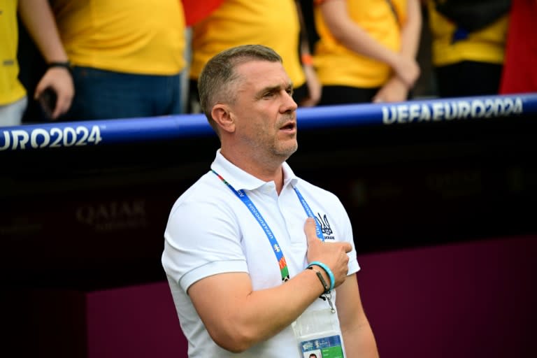 Ukraine coach Serhiy Rebrov is hoping his side can bounce back from a 3-0 loss to Romania when they play Slovakia on Friday (Tobias SCHWARZ)