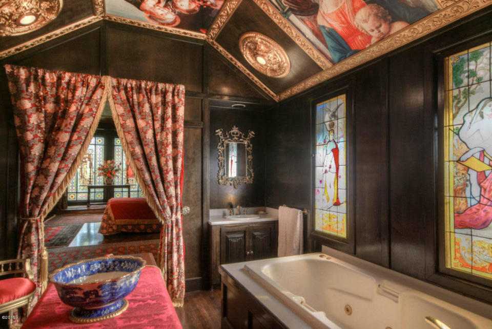 The master bathroom