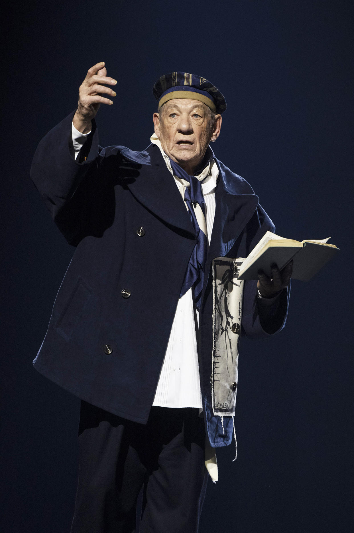 Sir Ian McKellen during the SS Daley Ready to Wear Fall/Winter 2023-2024 fashion show as part of the London Fashion Week on February 19, 2023 in London, United Kingdom. (Victor VIRGILE / Gamma-Rapho via Getty Images)