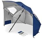 <p><strong>Sport-Brella</strong></p><p>amazon.com</p><p><strong>$64.99</strong></p><p><a href="https://www.amazon.com/dp/B0846PVYHQ?tag=syn-yahoo-20&ascsubtag=%5Bartid%7C10055.g.31744593%5Bsrc%7Cyahoo-us" rel="nofollow noopener" target="_blank" data-ylk="slk:Shop Now;elm:context_link;itc:0;sec:content-canvas" class="link ">Shop Now</a></p><p>Stand up to a particularly windy beach with the Sport-Brella canopy style beach umbrella. This eight foot long umbrella is made from water resistant treated polyester. We haven't tested this pick, but reviewers say it can be immediately set up for easy use, <strong>and for windy days, there are tie down cords and stakes to keep the tent in place</strong>. Many reviewers comment that the flaps on the side allow a nice breeze in when opened.</p><p><strong><strong><strong>•</strong></strong> Material: </strong>Steel and polyester blend<strong><br><strong><strong>•</strong></strong> UPF:</strong> 50+<br><strong><strong><strong>•</strong></strong> Width:</strong> 8 feet<br><strong><strong><strong>•</strong></strong> Weight:</strong> 8.15 lbs<br><strong><strong><strong>•</strong></strong> Included carrying case: </strong>Yes</p>