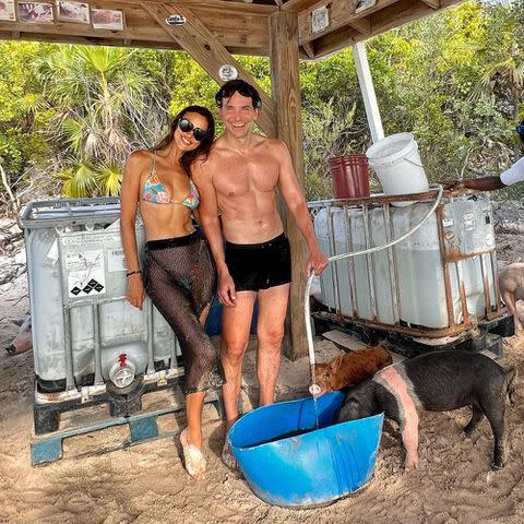 Irina Shayk/Instagram Irina Shayk and Bradley enjoy a tropical vacation together in August 2022.