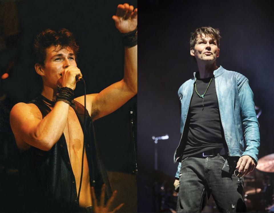 Who doesn't remember that famous A-ha video? Morten Harket pictured left in 1986 and right in 2020. (Getty)
