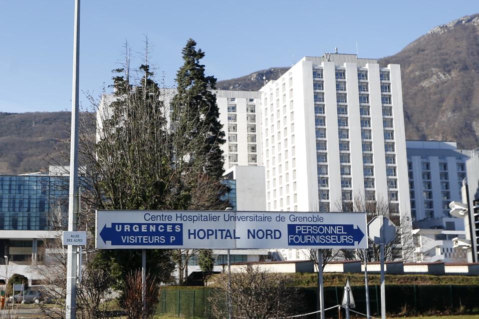 General view of the CHU Nord hospital in Grenoble, French Alps, where retired seven-times Formula One world champion Michael Schumacher is hospitalized after a ski accident