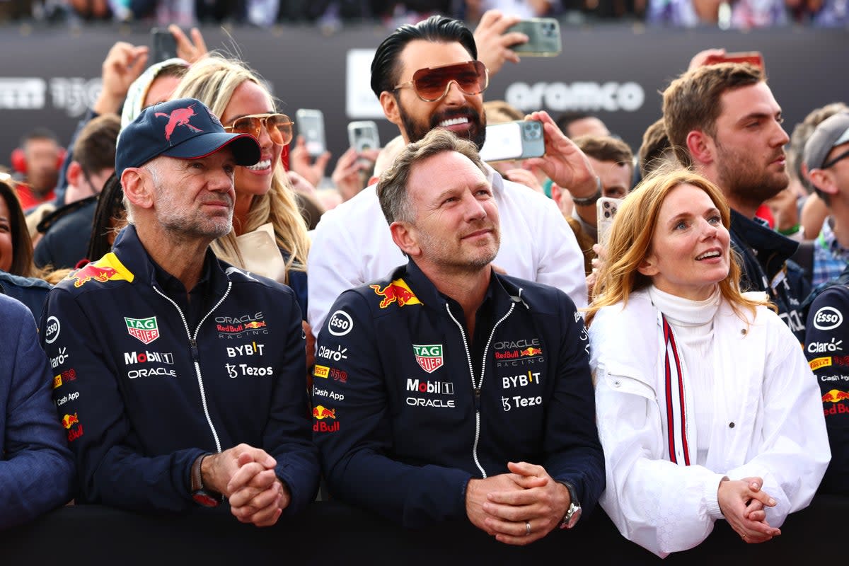 Halliwell joins Horner at F1 Grand Prix in 2022 (Getty Images)