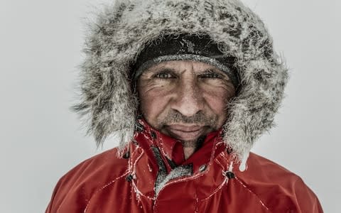 British Army Captain Louis Rudd, who has just completed a solo, unassisted trek across Antarctica. - Credit: RenŽ Koster Photography