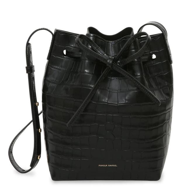 Reese Witherspoon's black croc crossbody bag