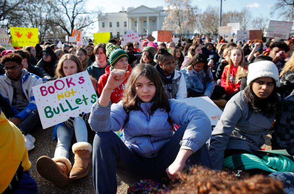 school walkout gun violence protest