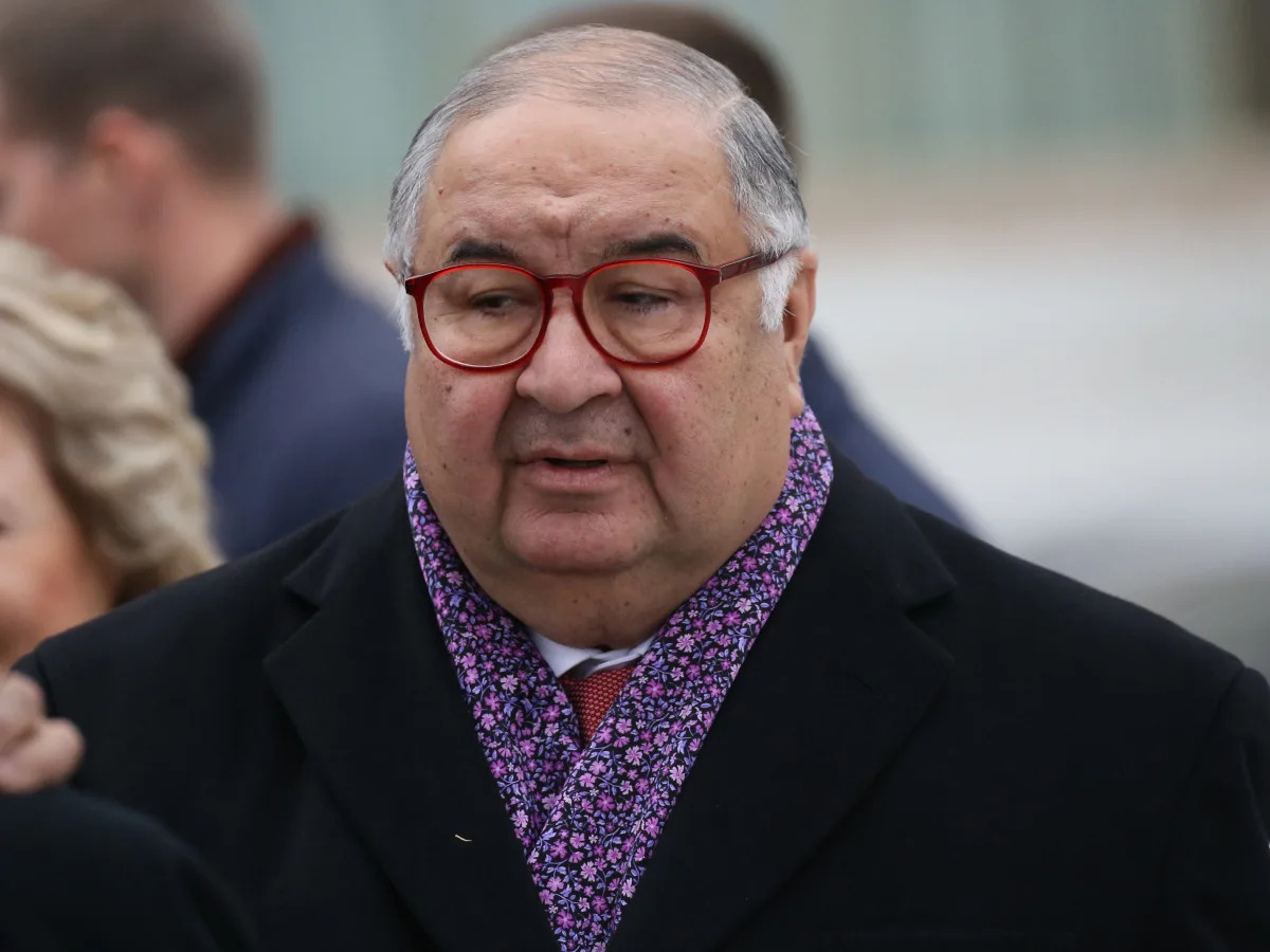 Sanctioned oligarch Alisher Usmanov, the 5th-richest person in Russia, previousl..