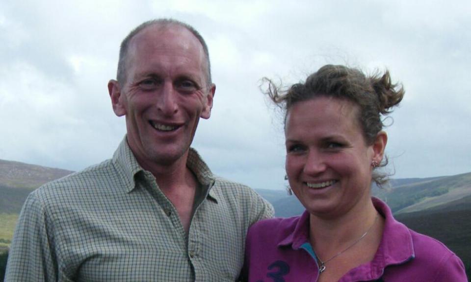 Bragg on holiday with her then partner Gareth Wyn Jones in 2016.