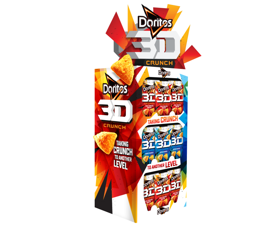 Doritos announces Doritos 3D Crunch, a reimagined version of the late 1990s snack. (COURTESY: Doritos)