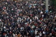 Banned demonstration in Paris in memory of Adama Traore in Paris