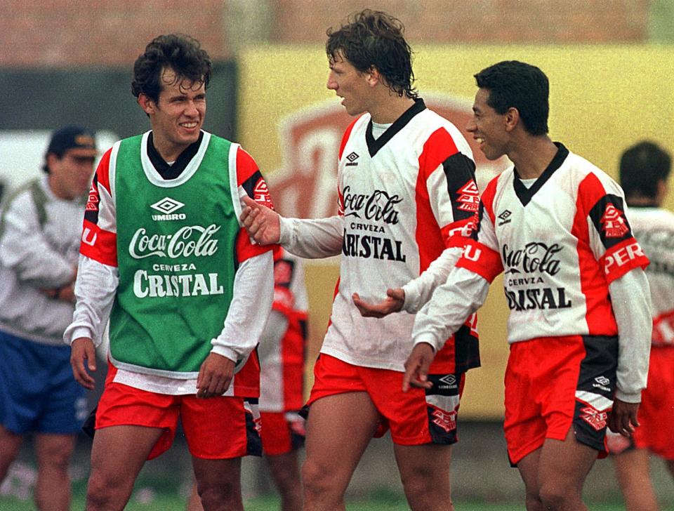 Reynoso durante su paso por la selección de Perú. AFP PHOTO/Jaime RAZURI 